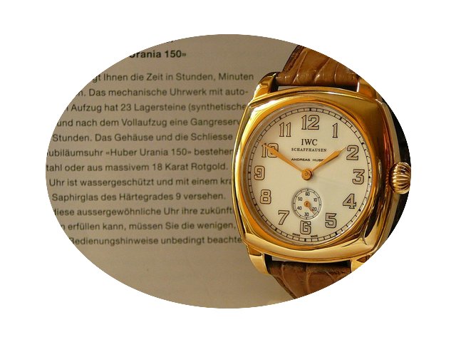 IWC R 2555 Huber Urania 150, 18K RG, LE ...