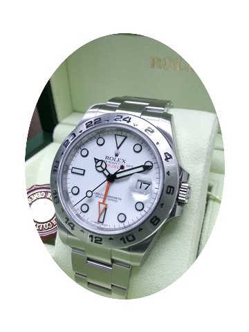 Rolex Explorer II 216570 WHITE DIAL...