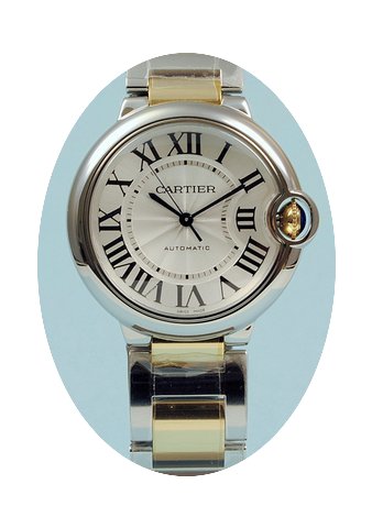 Cartier Ballon Bleu 36 mm Automatik Stah...