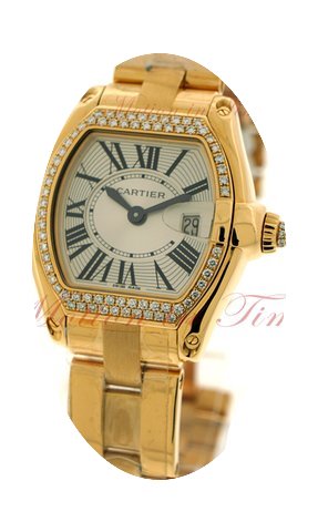 Cartier Roadster Small, Silver Dial, Dia...