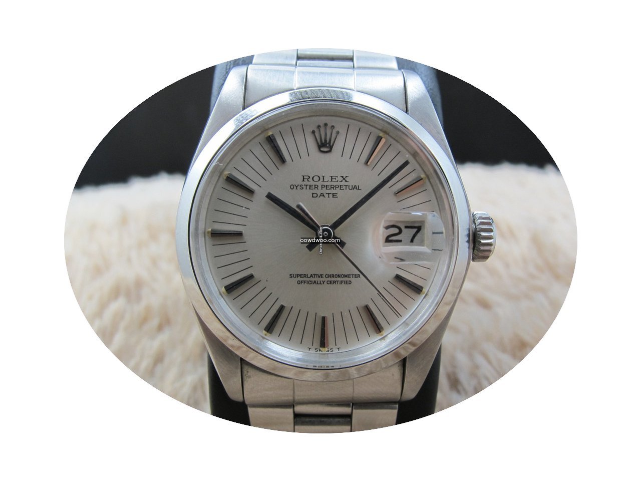 Rolex OYSTER DATE 1500 Original Silver L...