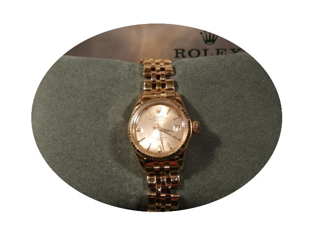 Rolex 18k gold Datejust 26mm...