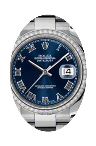 Rolex Datejust 36 116244-BLURO Blue Roma...