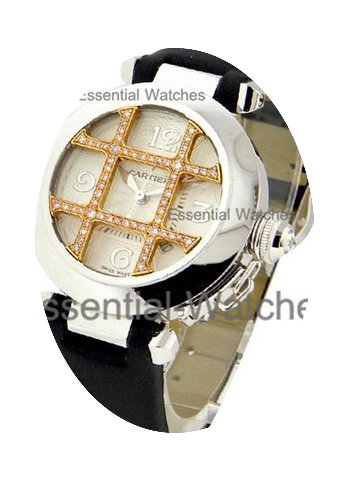 Cartier Pasha 32mm White Gold with Rose ...