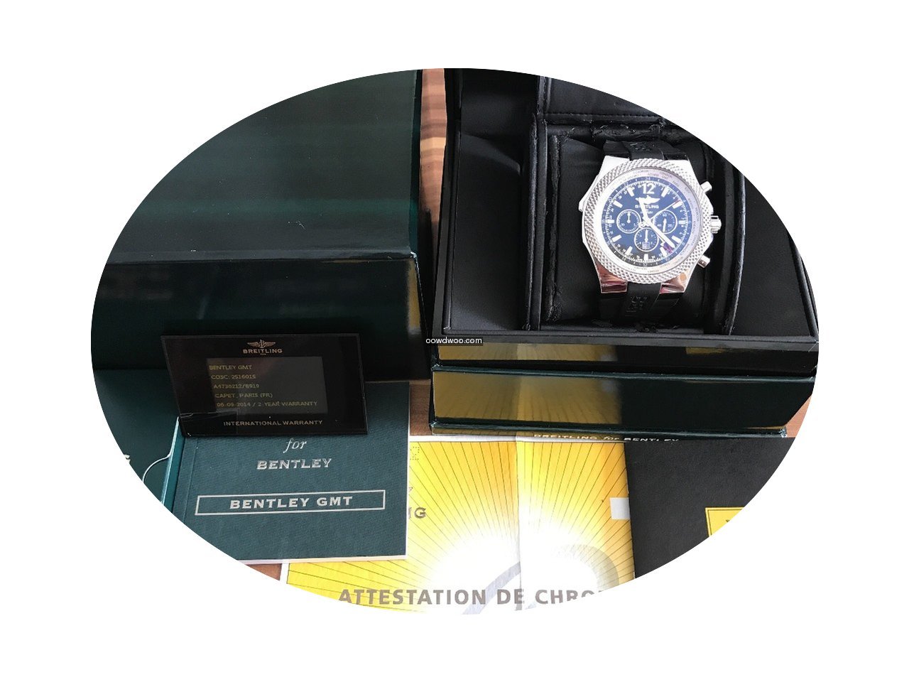 Breitling Bentley GMT Full Set 2014...