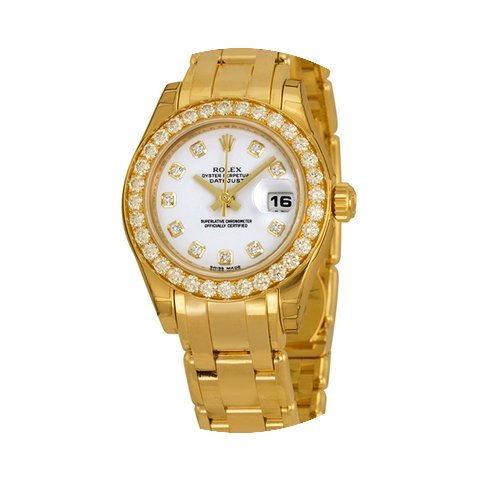 Rolex Lady-Datejust Pearlmaster White Di...