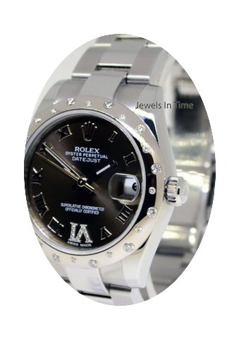 Rolex 31mm Midsize Datejust 18k White Go...