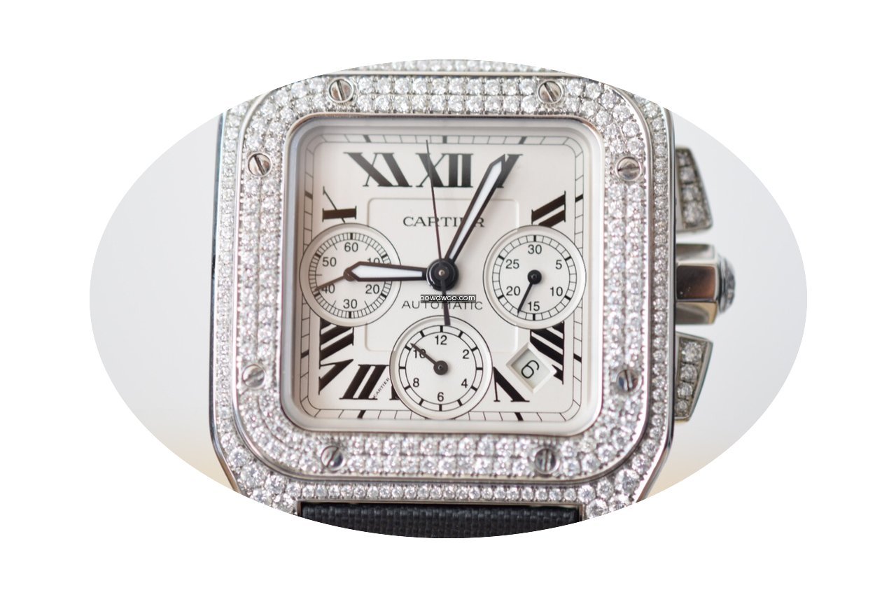 Cartier Santos 100 XL Chronograph Steel ...