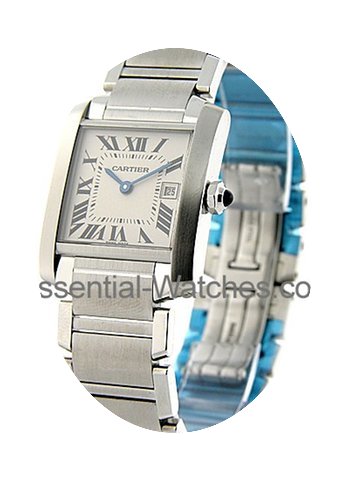 Cartier Tank Francaise Mid Size in Steel...
