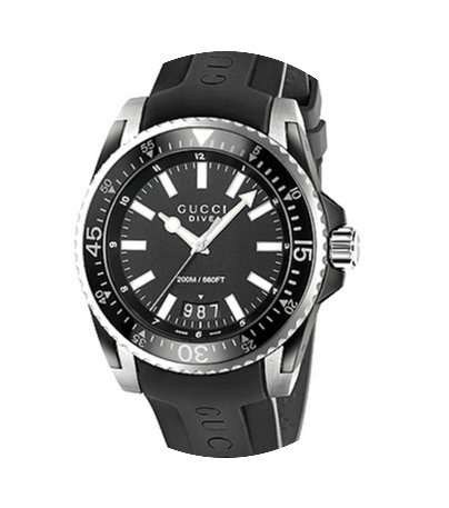 Gucci Dive Black Dial 45mm YA136204 T...