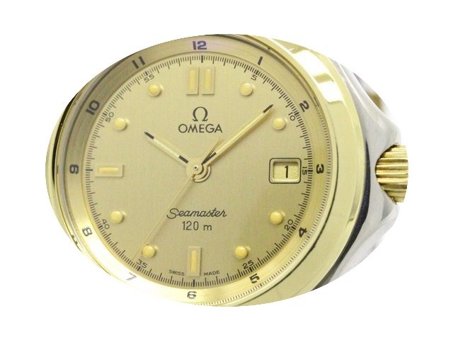 Omega Seamaster 120m 18k Gold Steel Quar...