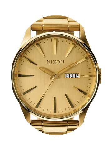Nixon A356-502 Sentry SS All Gold 42mm 1...