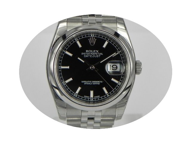 Rolex DATEJUST 36MM NERO INDICI JUBILEE...