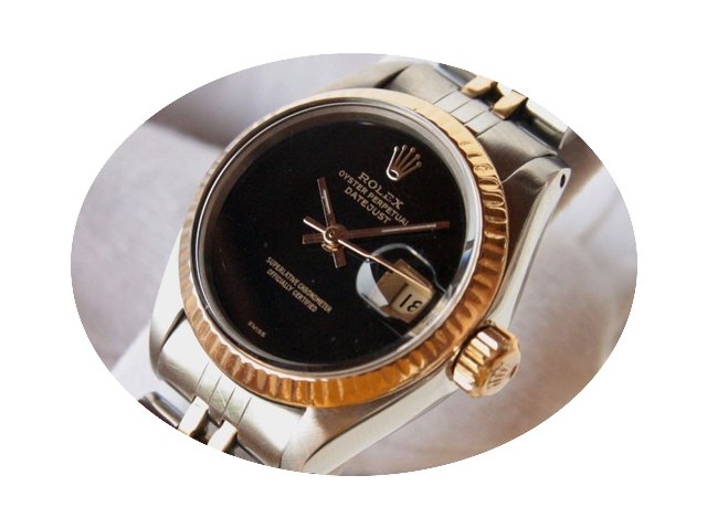 Rolex DAME LADY DATEJUST acier lunette O...