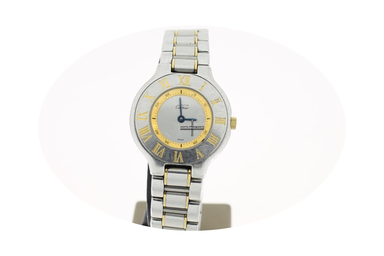 Cartier Must 21 Steel/Gold 28mm (B&P2000...