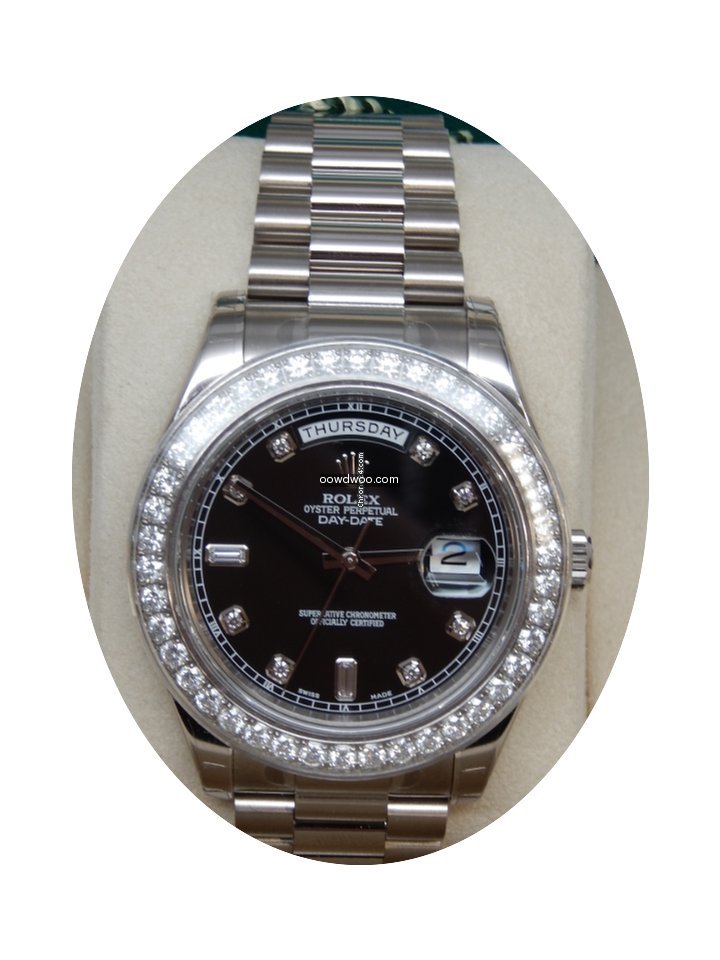 Rolex 218349 Day-Date II Presidential Bl...
