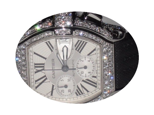 Cartier Roadster XL Chronograph Diamonds...