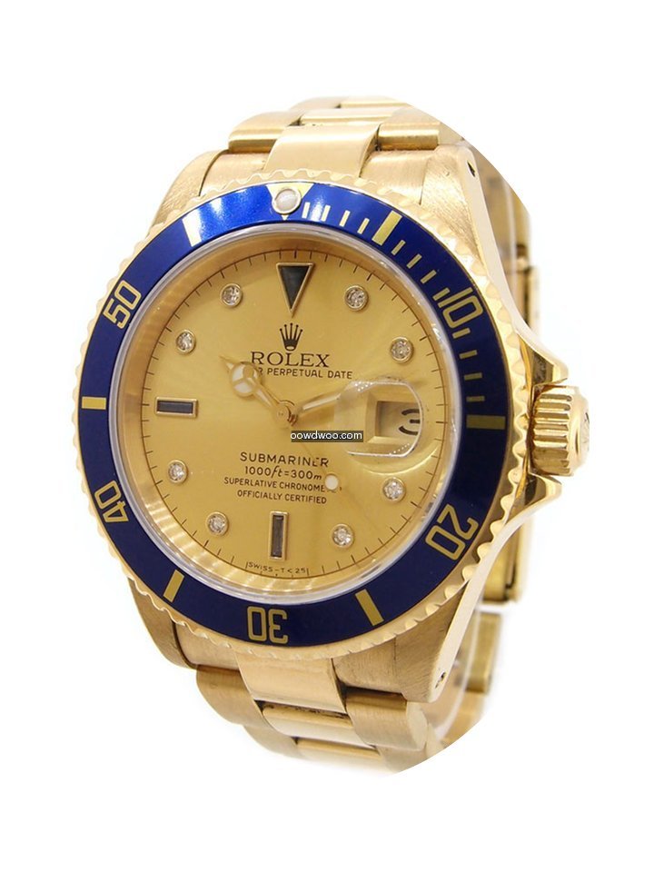 Rolex 18K Gold Oyster Perpetual Date Sub...