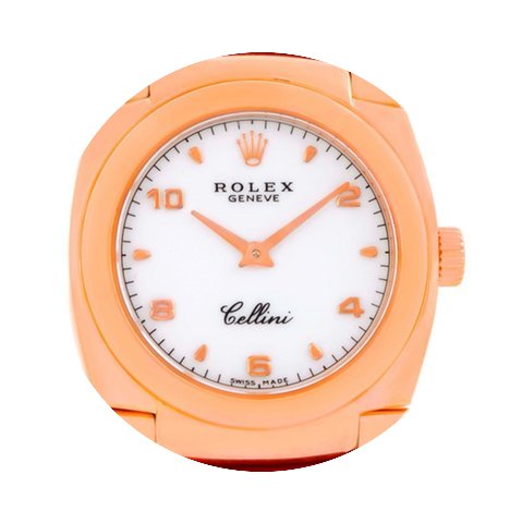 Rolex Cellini Cestello Ladies 18k Rose G...