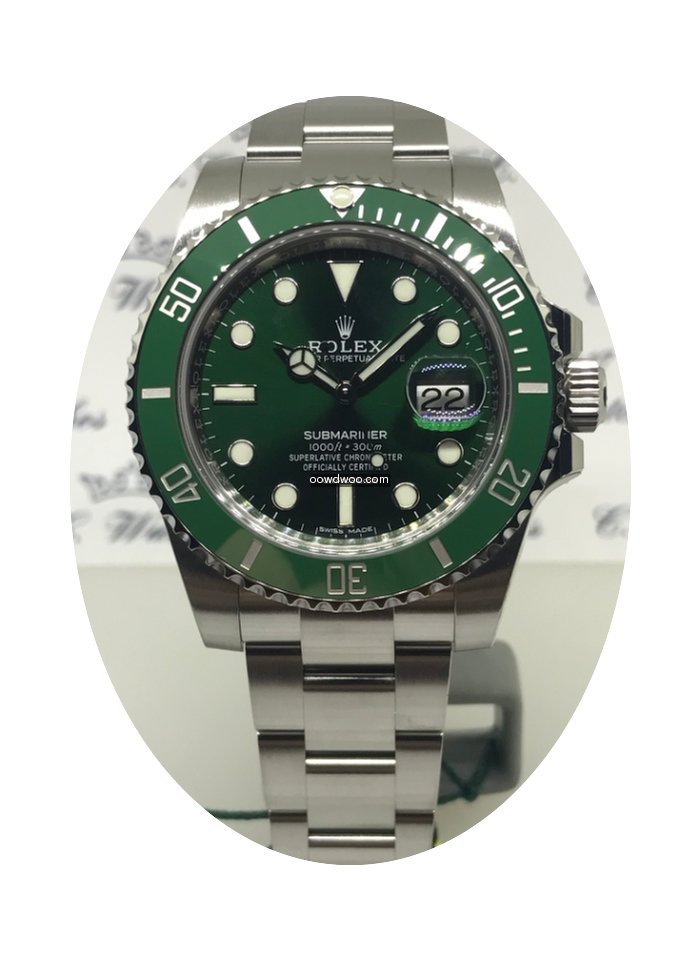 Rolex Submariner green dial 116610LV...
