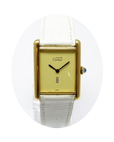 Cartier Tank Must de Cartier Silber verg...