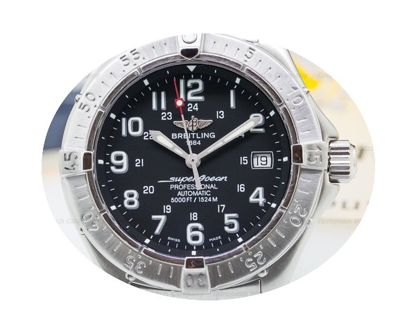Breitling SuperOcean SS Black Dial...
