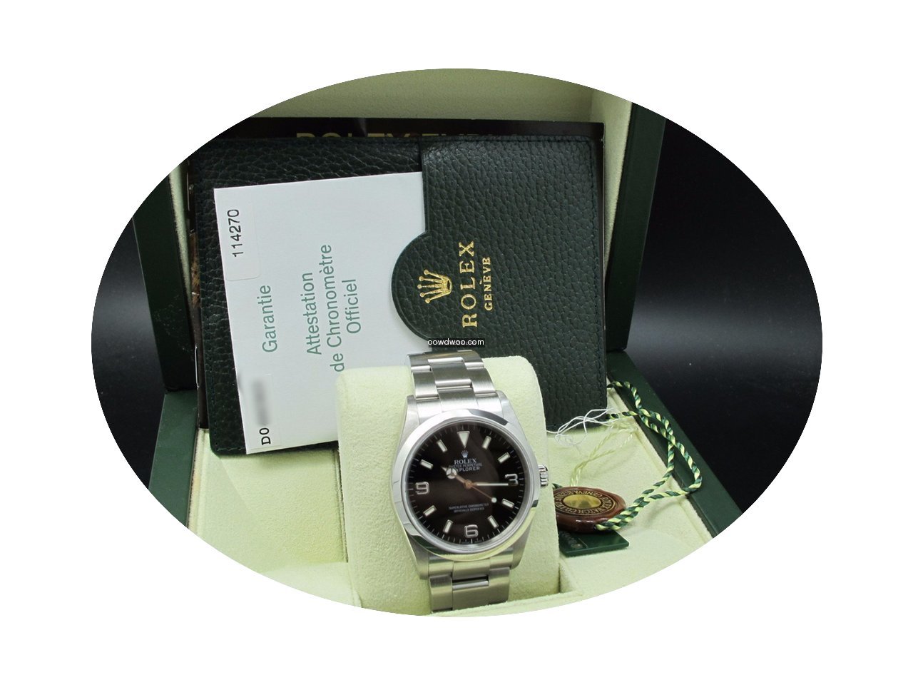 Rolex EXPLORER 1 114270 Black Dial with ...