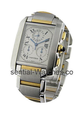 Cartier Tank Francaise Chronoflex iin 2 ...
