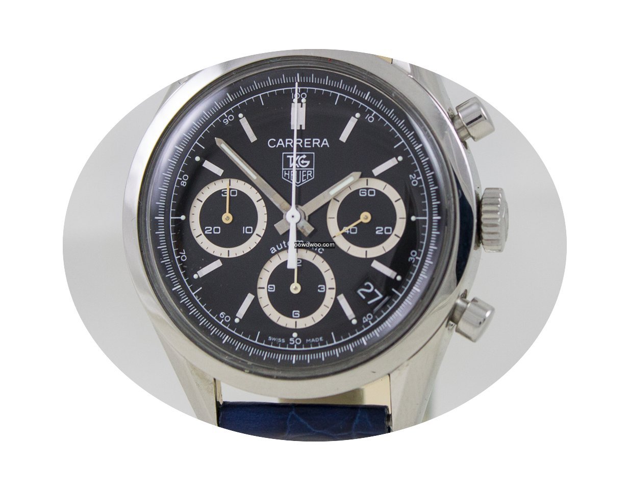 TAG Heuer Carrera Chrono Steel Black Dia...