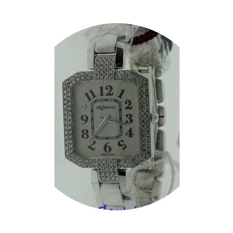 DeLaneau Louka Ladies White Gold Diamond...