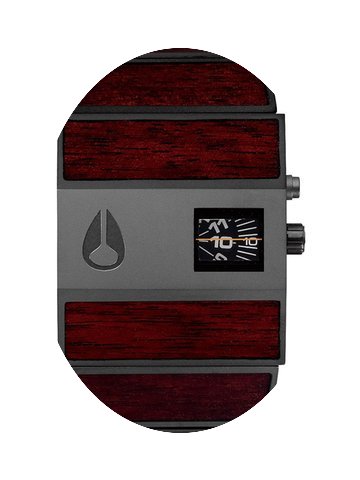 Nixon A028-1107 Rotolog Dark Wood Black ...
