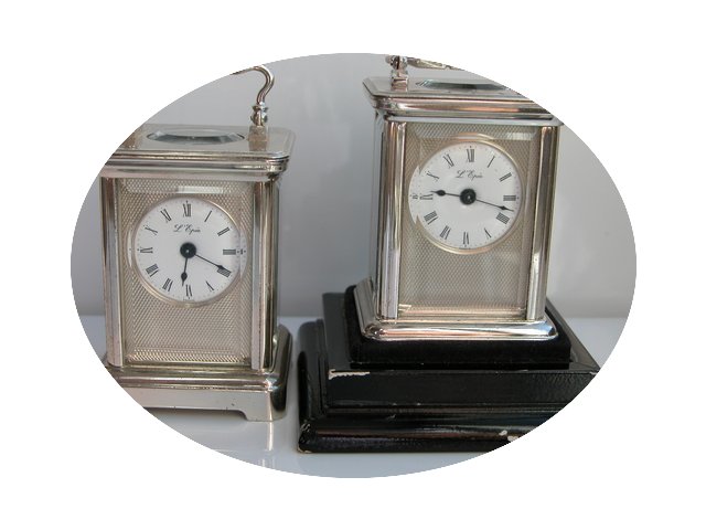 L'Epée Officer DUE Table Clocks...