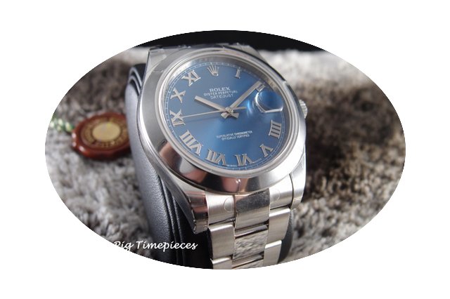 Rolex 116300 Datejust II Blue Roman Dial...