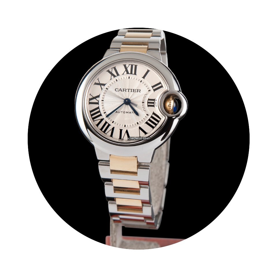 Cartier Ballon Bleu Steel and Gold Autom...