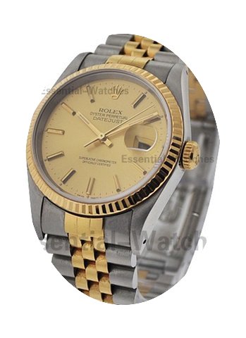Rolex Used Mens 2 Tone Datejust 16233...