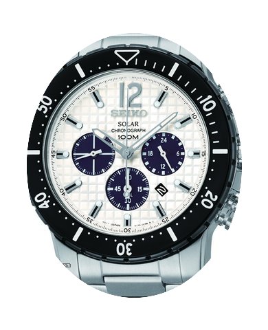 Seiko Solar Chronograph Farbe Schwarz We...