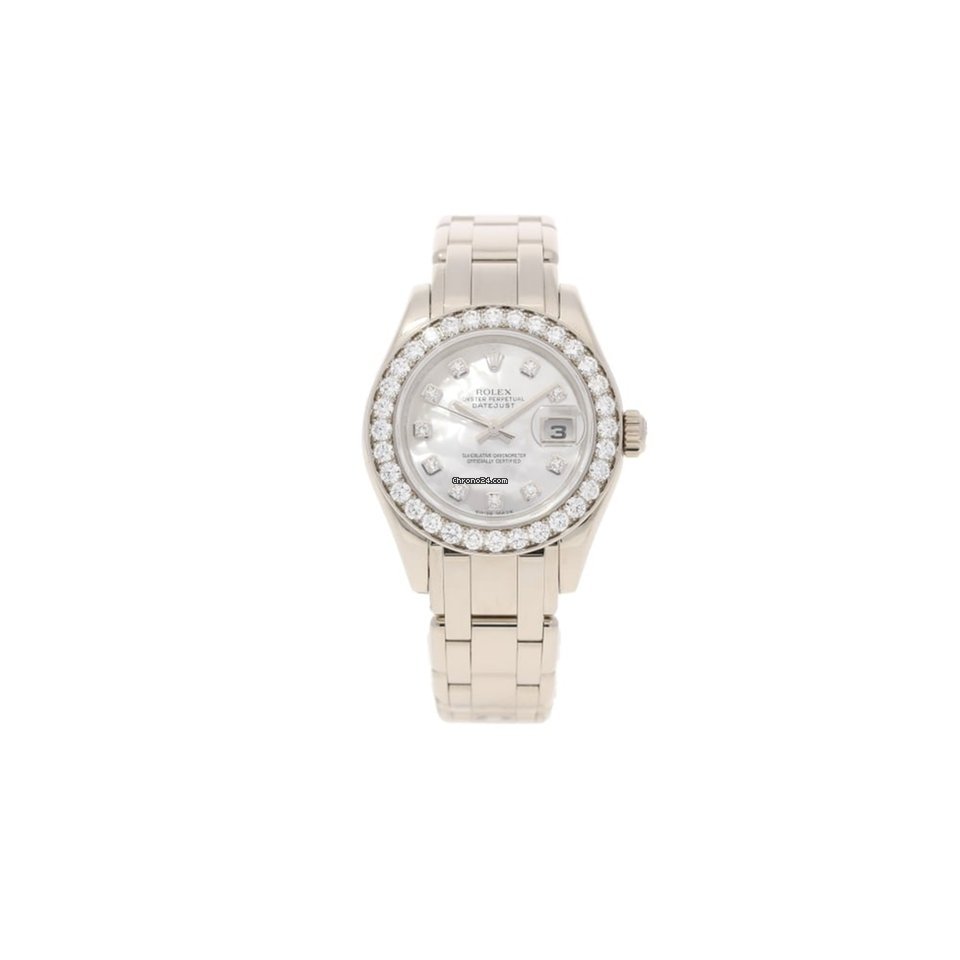 Rolex Pearlmaster 80299 Ladies 18ct Whit...