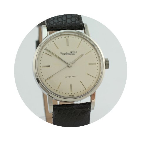 IWC vintage steel automatic dress watch...