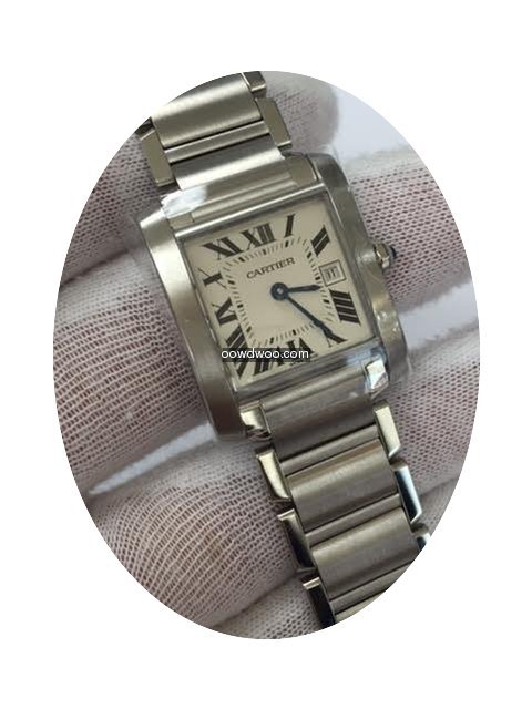 Cartier Tank Francais Stainless Steel W5...