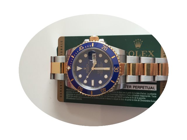 Rolex Submariner Blue Gold...