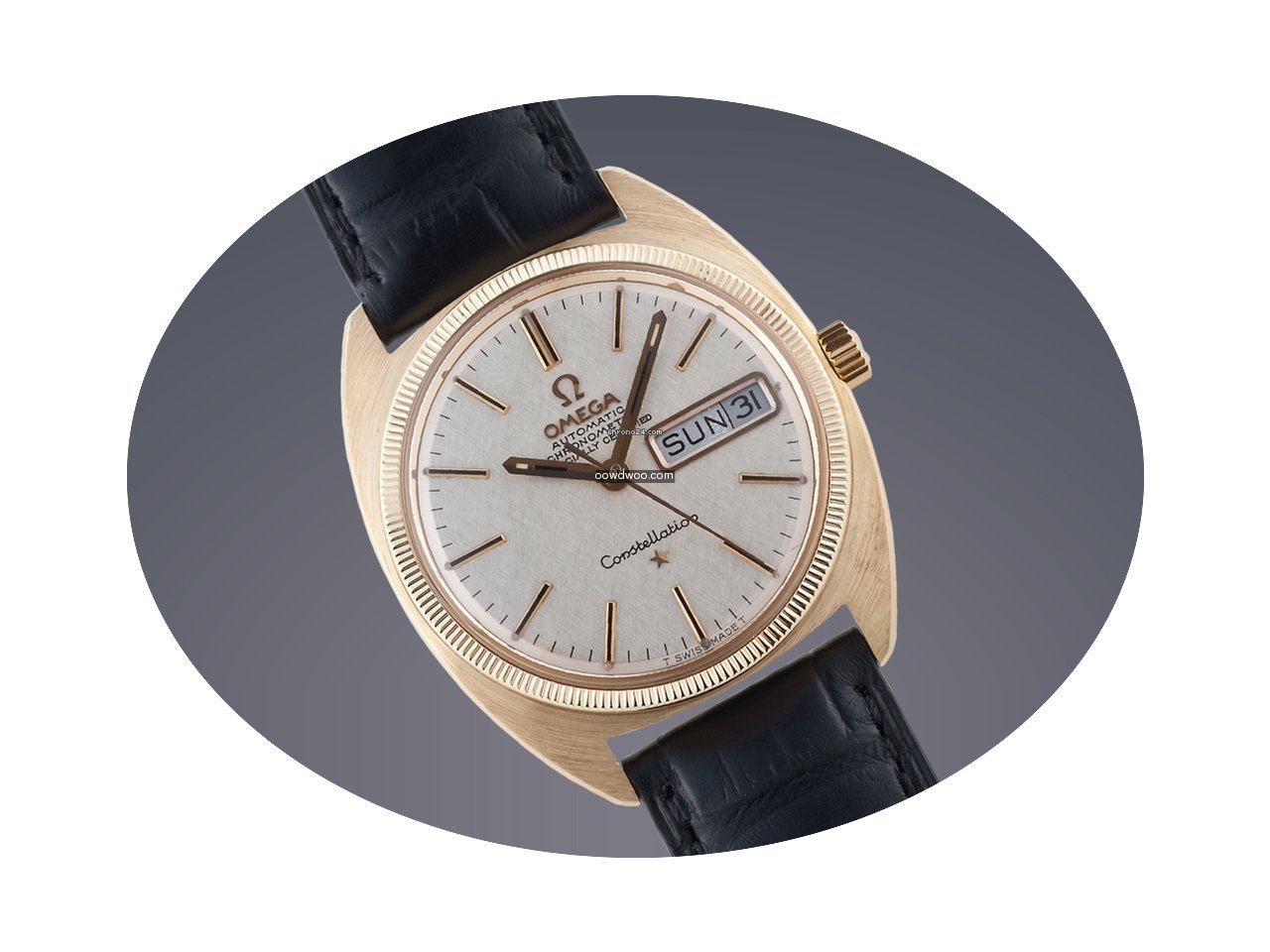 Omega Constellation 18ct gold automatic ...
