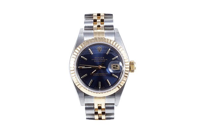Rolex Ladies 18K/SS Datejust - Blue Stic...