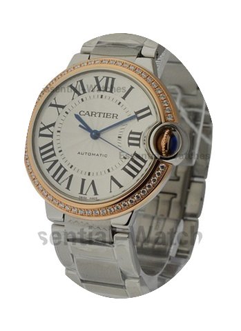 Cartier Ballon Bleu 36mm Steel and Rose ...