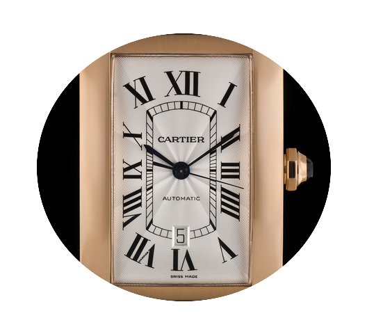 Cartier 18k R/G Tank Americaine XL Gents...