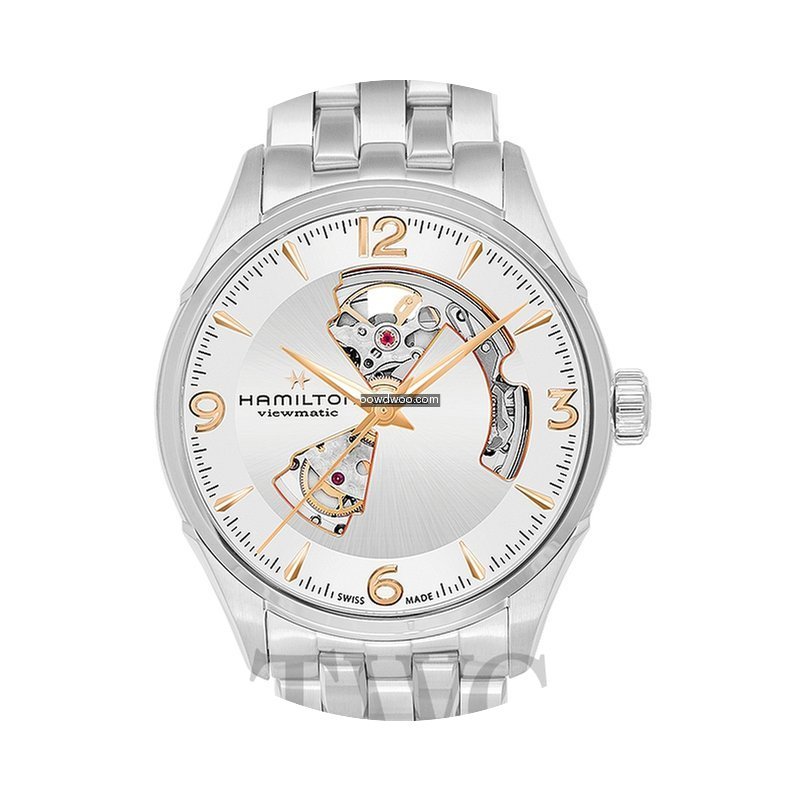 Hamilton Jazzmaster Open Heart Auto Whit...