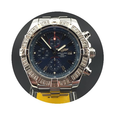 Breitling Super Avenger Steel Blue Dial ...