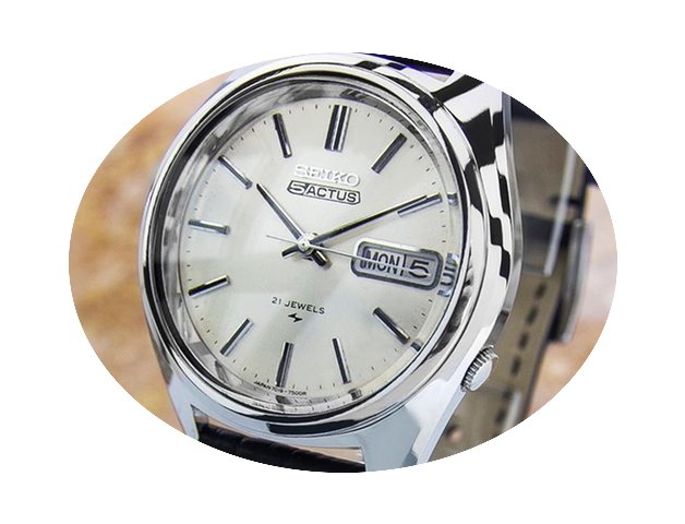 Seiko 5 Actus Automatic1970s Jumbo Stain...
