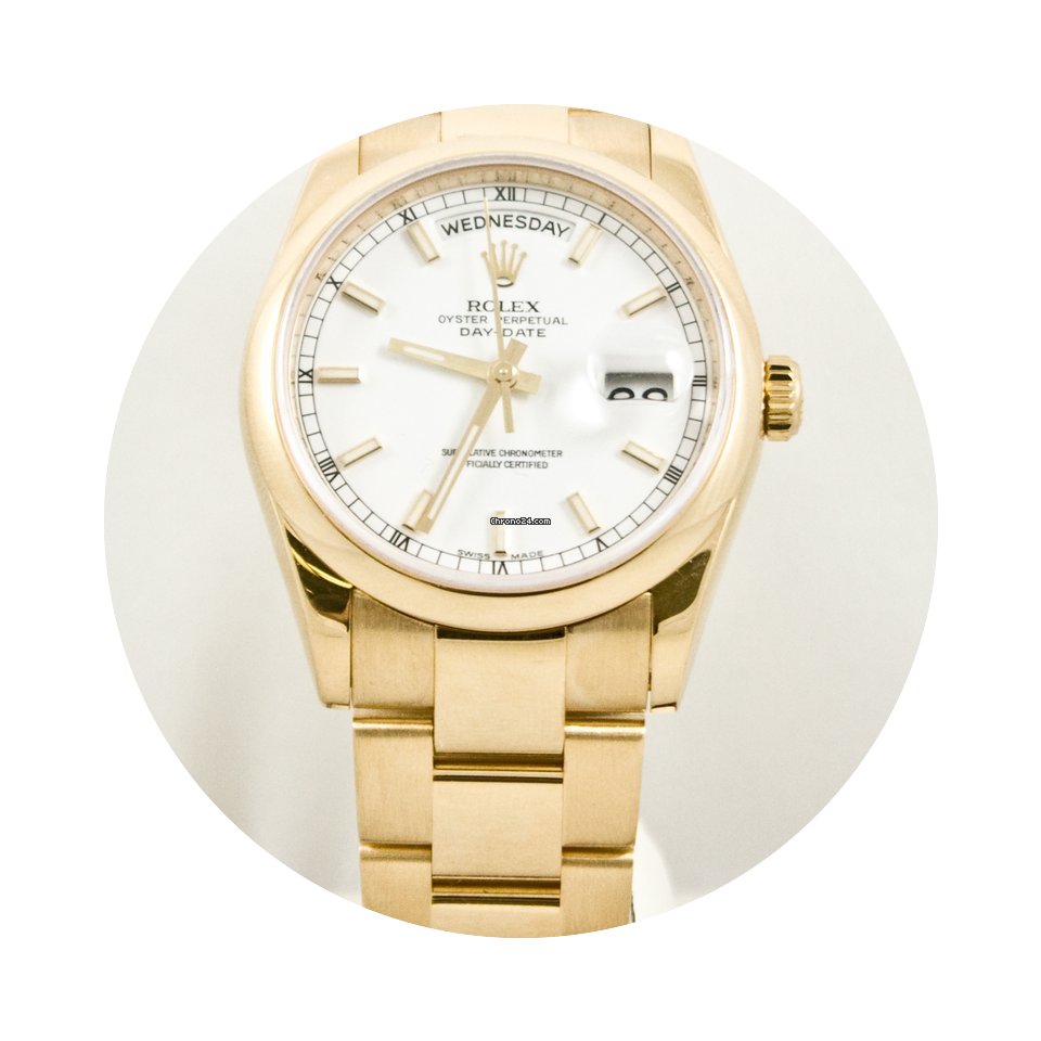 Rolex Day-Date 118208 Yellow Gold 36mm P...