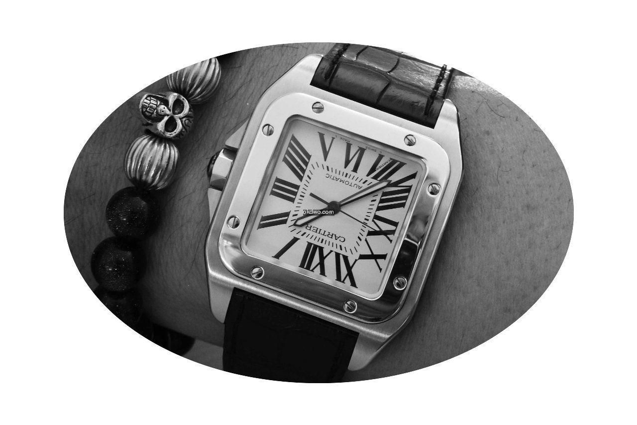 Cartier Santos 100 ad: $5,914 Cartier Sa...
