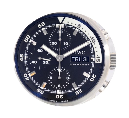 IWC Aquatimer Chronograph Schwarz Stahl ...